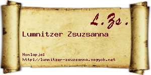 Lumnitzer Zsuzsanna névjegykártya